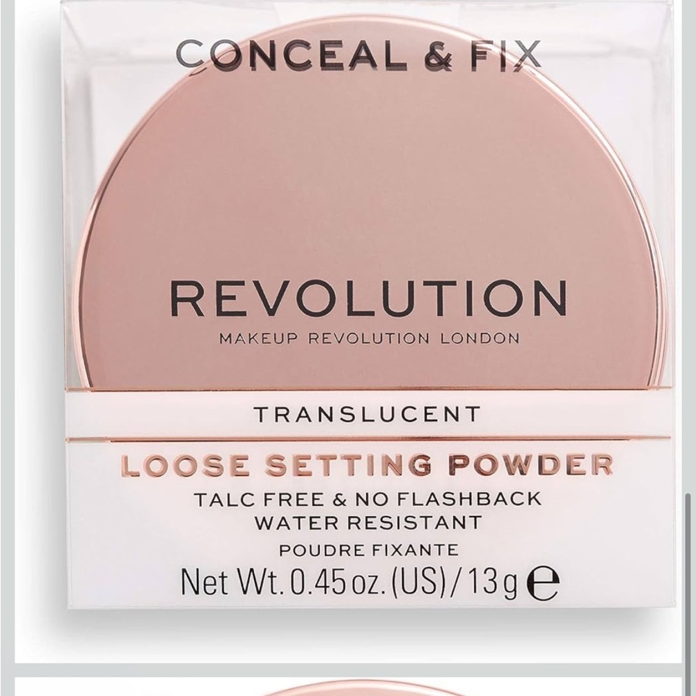 Makeup Revolution Conceal & Fix Loose Setting Powder- Light Yellow